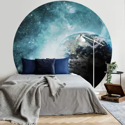 In a Galaxy Far Away - Wall Mural 5512 - Round - 144cm diameter