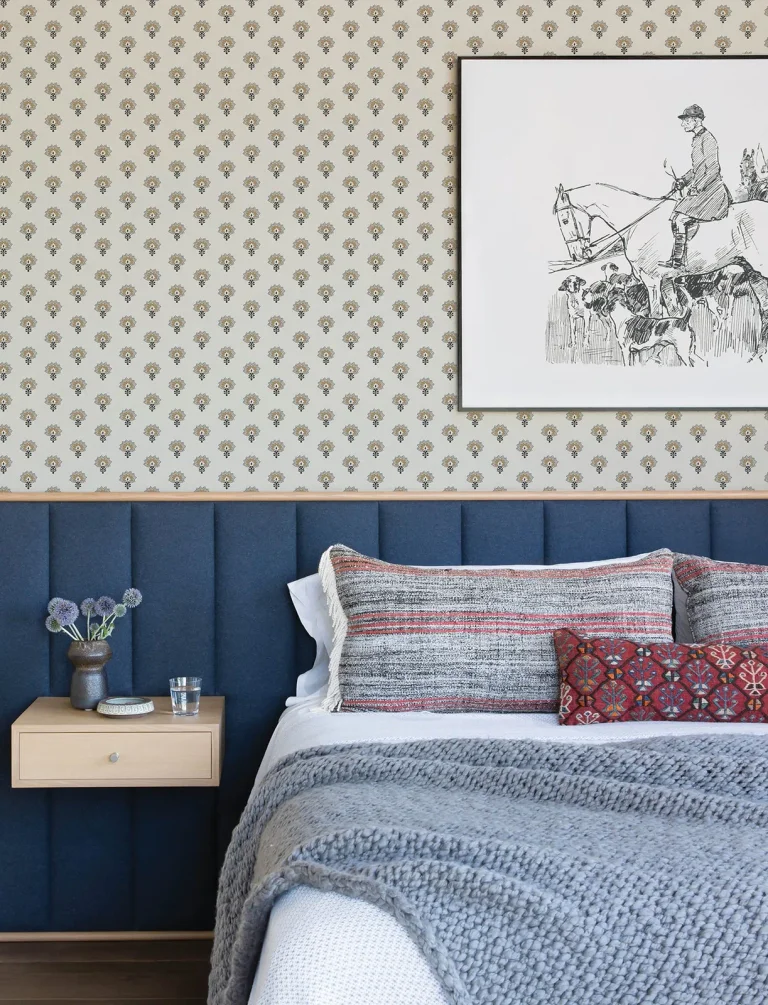 Chesapeake Hilda Floral Medallion Wallpaper - Butter — Image 5
