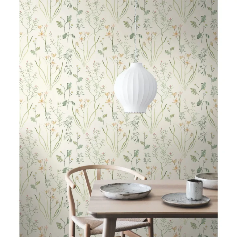 Alpine Botanical Wallpaper - Peach — Ảnh 5