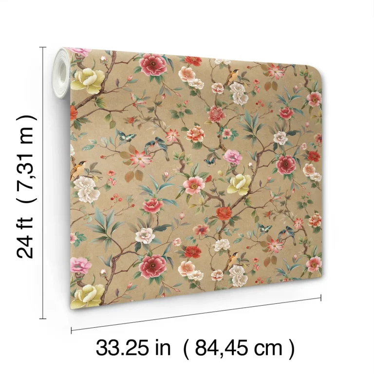 Ronald Redding Kimora's Garden Wallpaper - Linen — Ảnh 5
