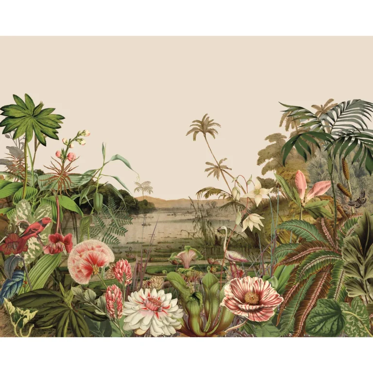 Floating Gardens Wall Mural - Green — Ảnh 2