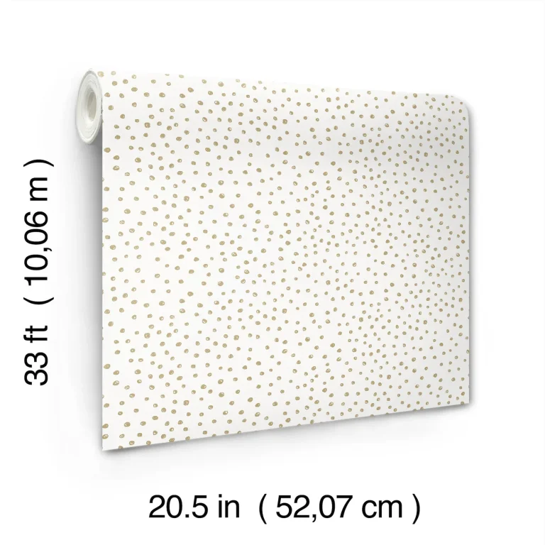 Cassie Petite Polka Wallpaper - White — Ảnh 2