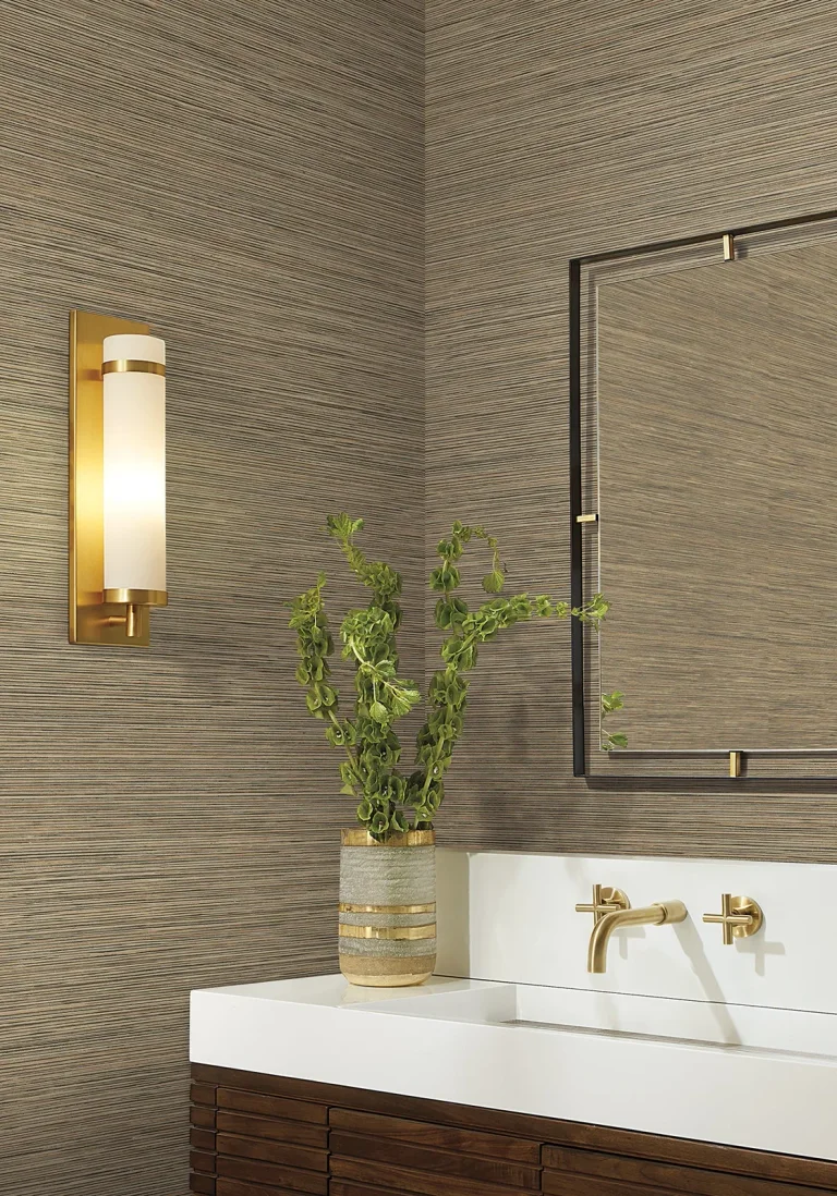Candice Olson Stacked Bamboo Wallpaper - Chestnut - COD0634 — Ảnh 4