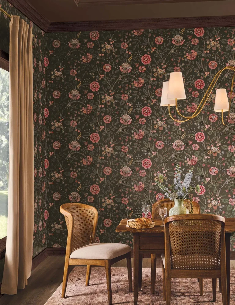 Rifle Paper Co. Gracie Wallpaper - Brown — Ảnh 5