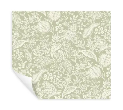Rifle Paper Co. Pomegranate Peel and Stick Wallpaper - Pistachio