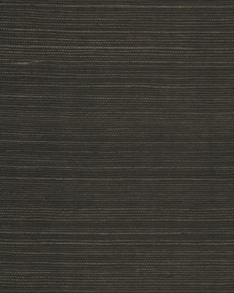 Natural Grasscloth Peel and Stick Wallpaper - Black — Ảnh 3