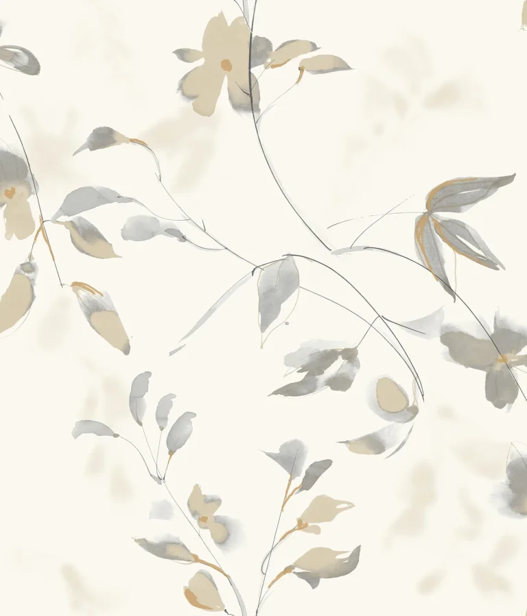 Candice Olson Linden Flower Peel and Stick Wallpaper - Soft Neutral — Image 5