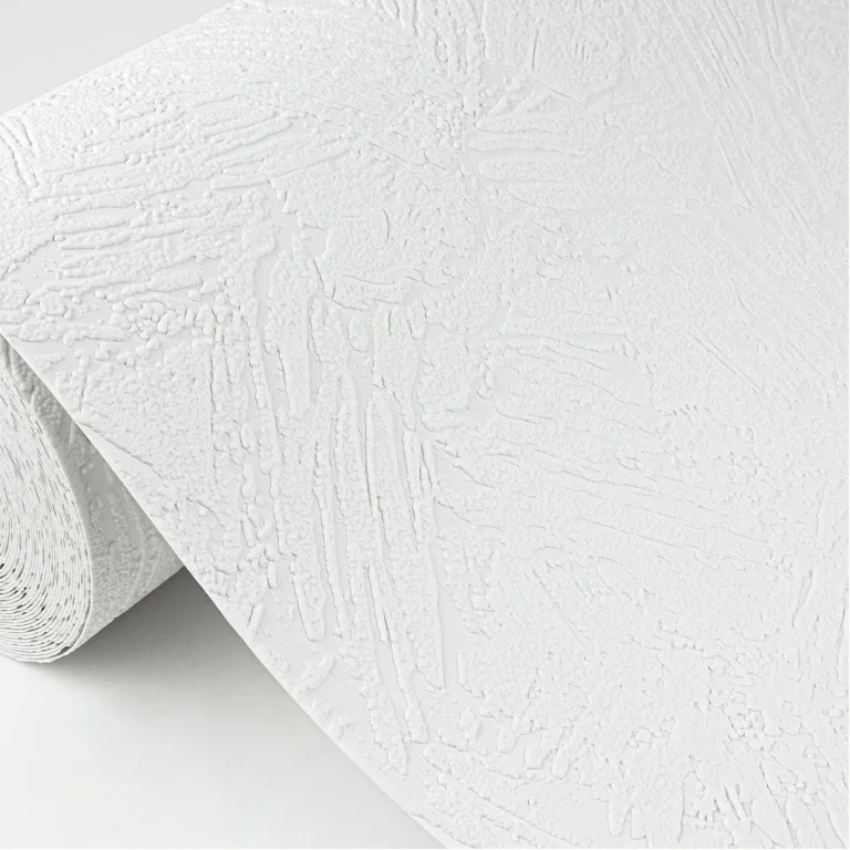 Leonardo Plaster Paintable Wallpaper - White — Ảnh 4