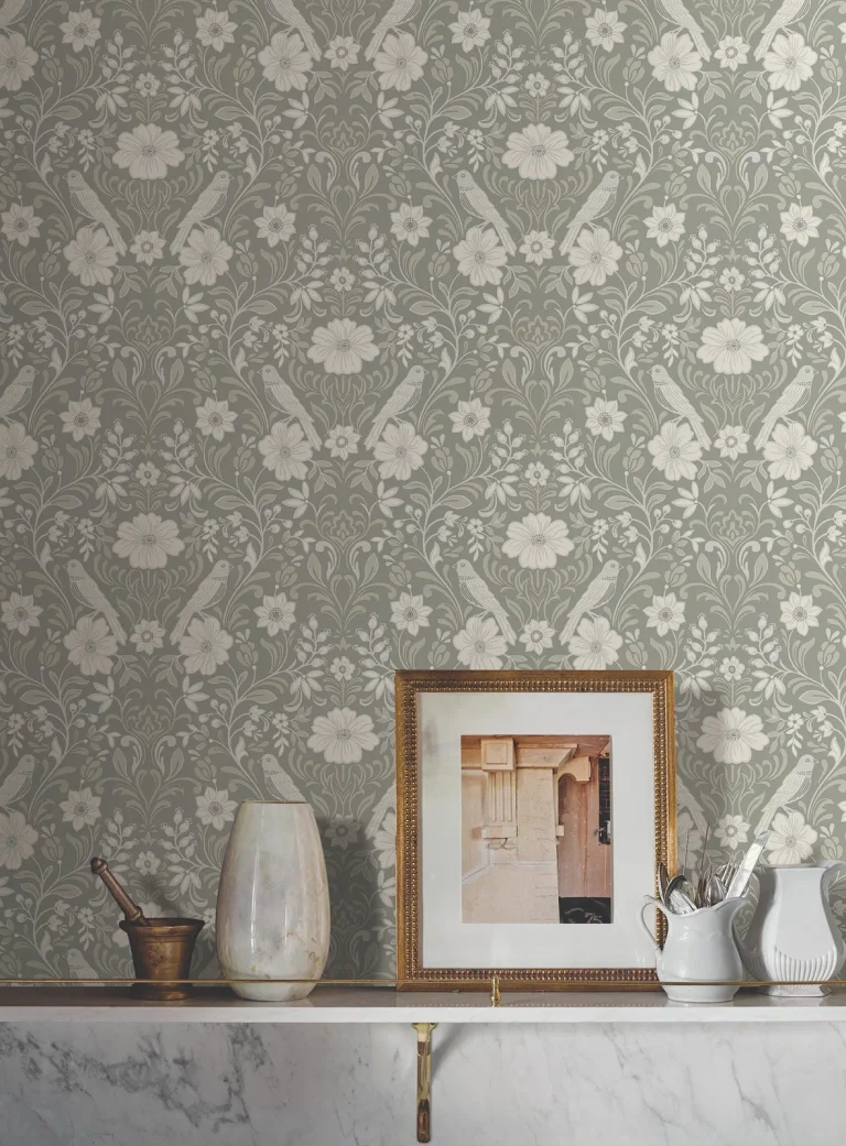 Magnolia Home Colette Wallpaper - Gray — Ảnh 2