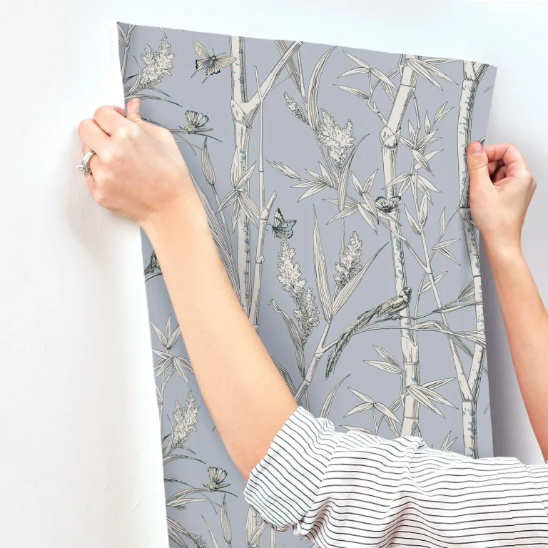 Bambou Toile Wallpaper - Sky — Ảnh 7