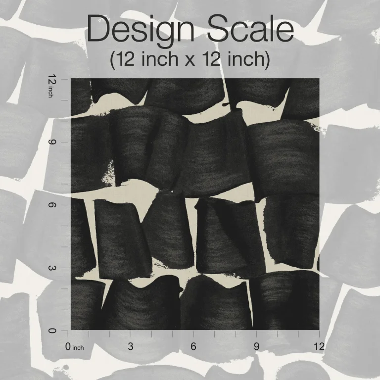 Brushed Ink Wallpaper - Black — Image 3