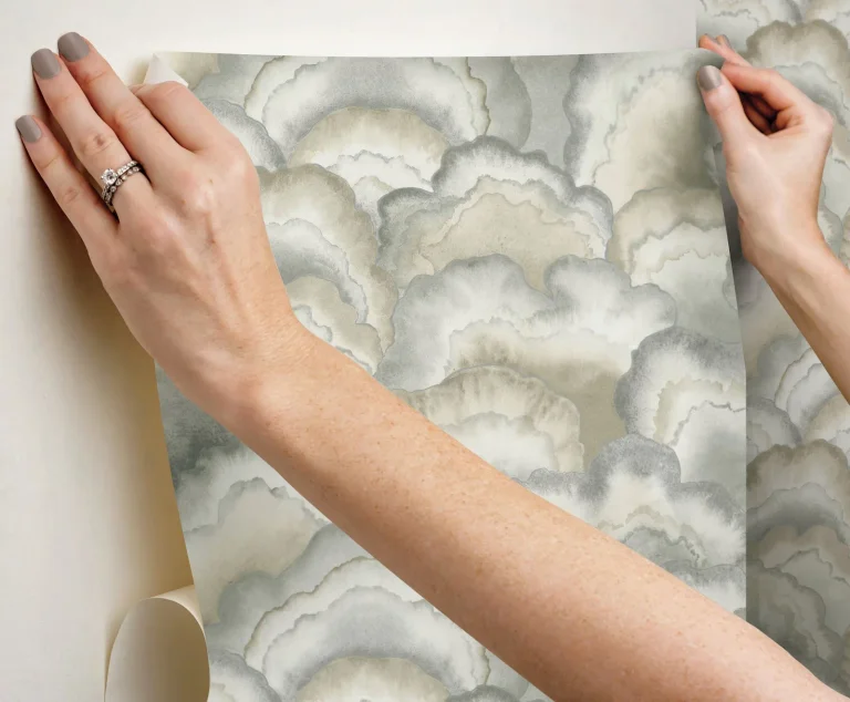 Candice Olson Abalone Fans Peel and Stick Wallpaper - Smokey — Ảnh 3
