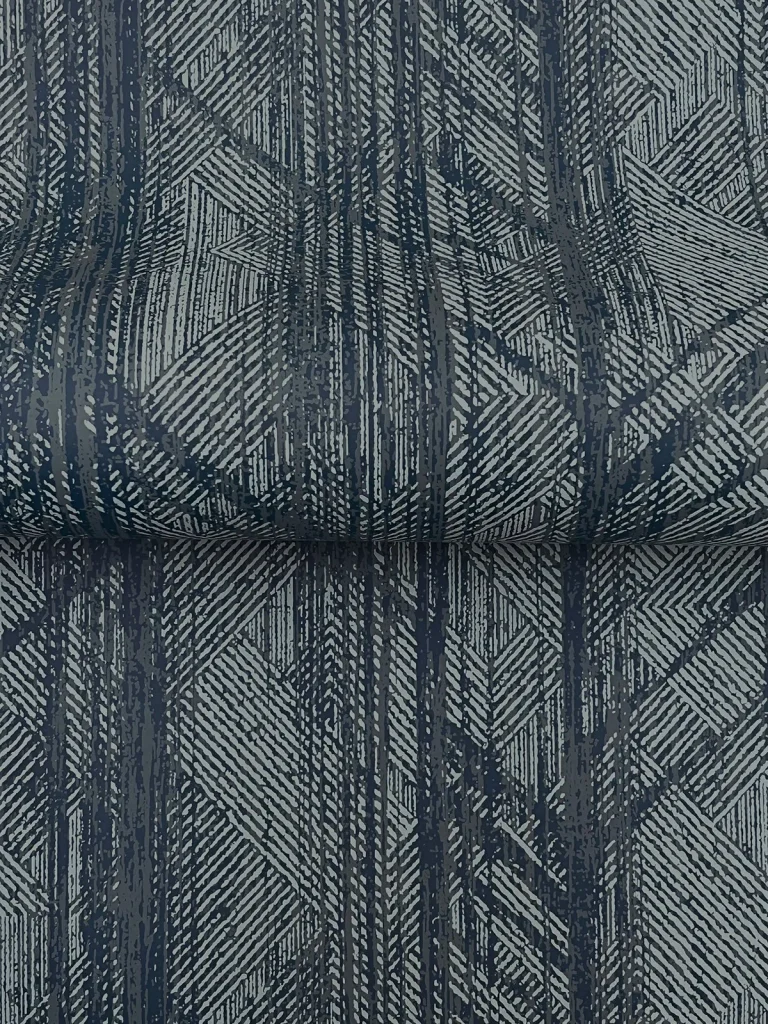 Ronald Redding Winthrop Geometric Wallpaper - Navy — Ảnh 6