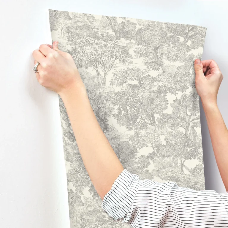 Chesapeake Spinney Toile Wallpaper - Grey — Ảnh 7