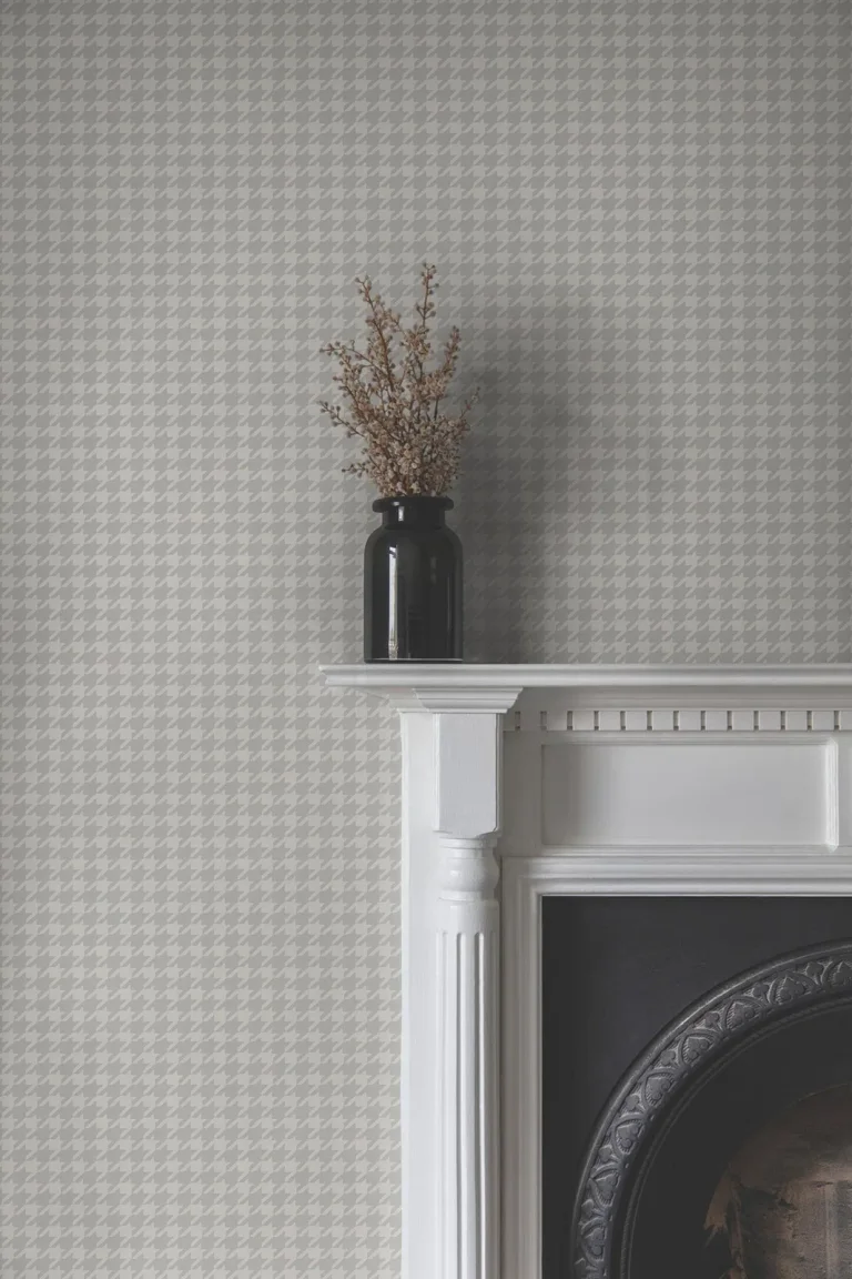 Ronald Redding Watson Houndstooth Wallpaper - Dark Grey — Ảnh 5