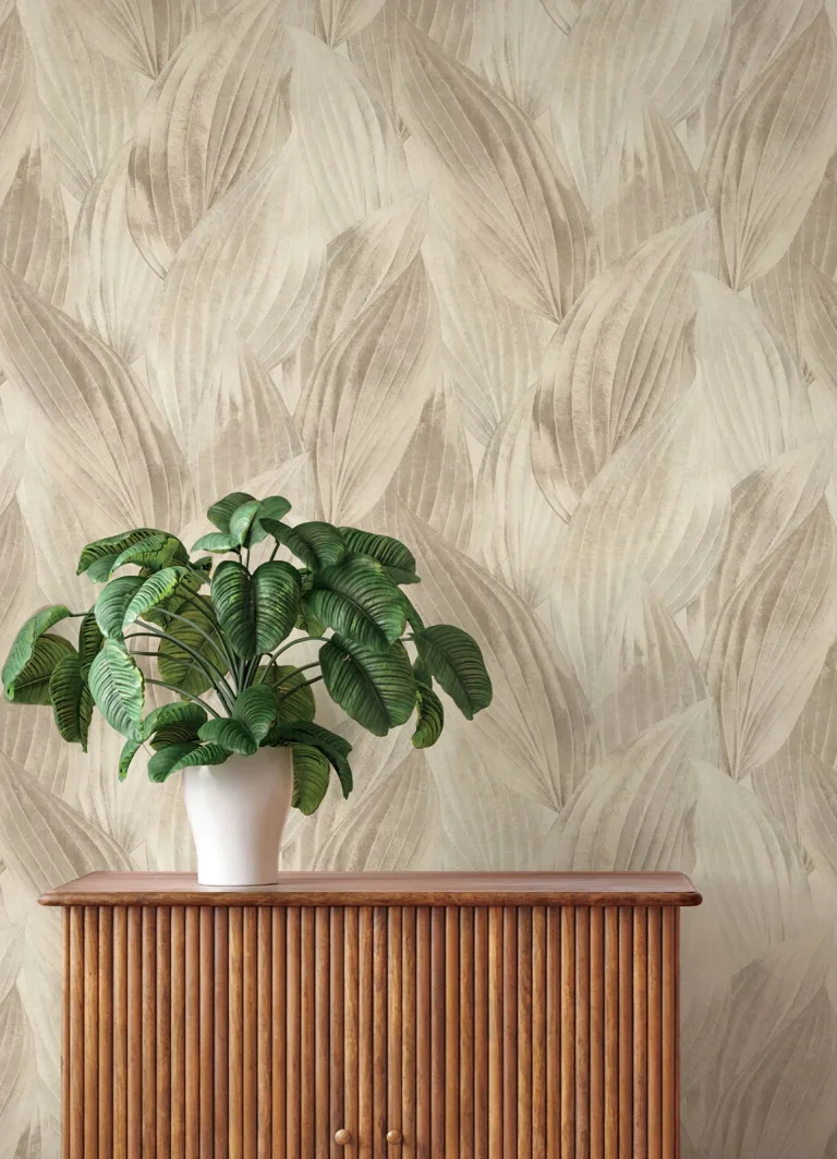 Melora Leaf Wallpaper - Beige — Ảnh 4
