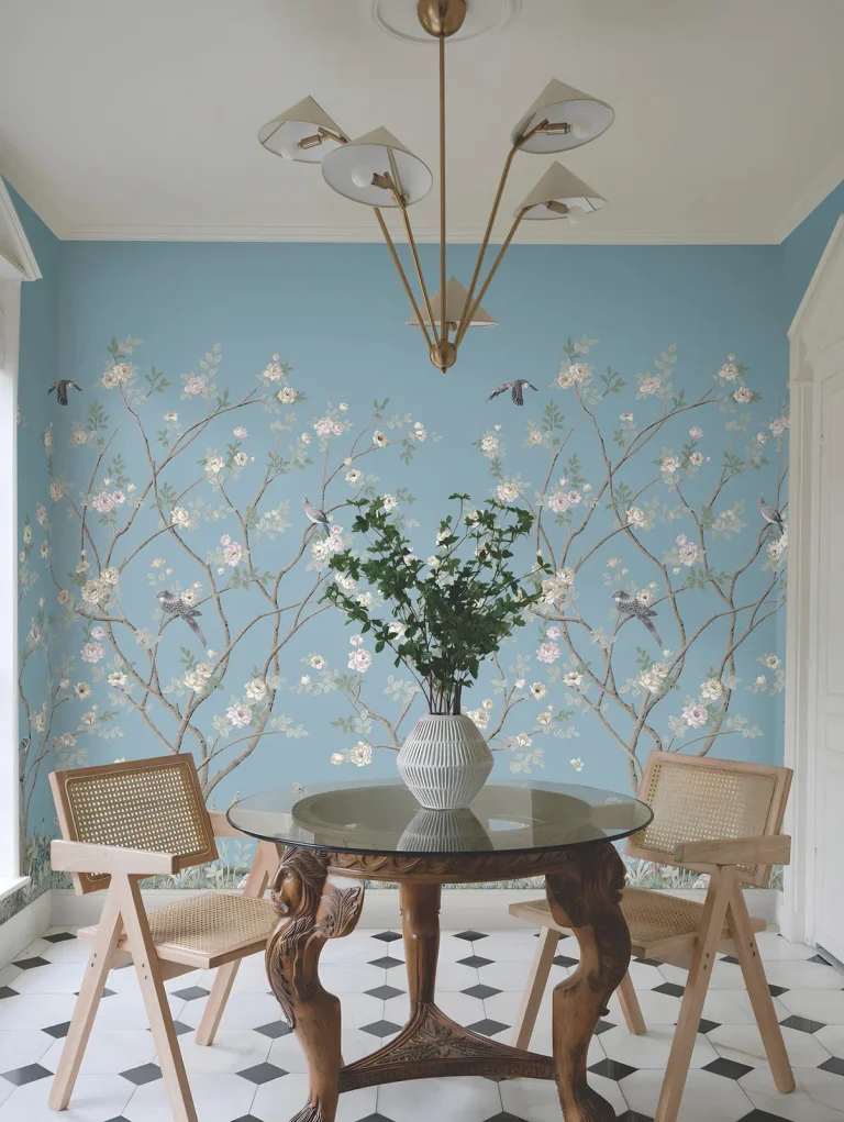 Ronald Redding Lingering Garden Wall Mural - Sky Blue — Ảnh 2