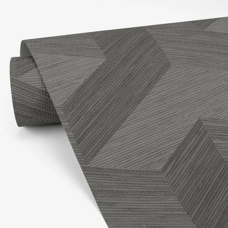 Y Knot Geometric Texture Wallpaper - Grey — Ảnh 2