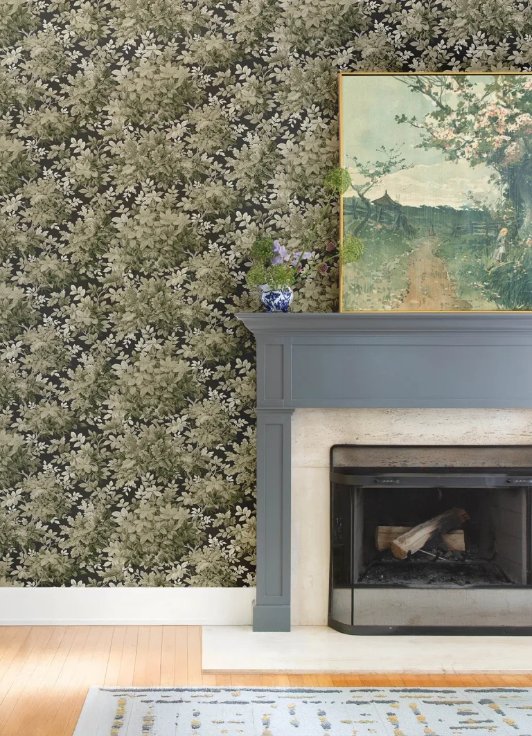 Greenwood Deciduous Wallpaper - Black — Ảnh 4