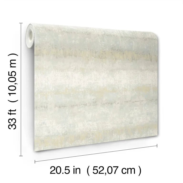 Morningtide Textured Stripe Wallpaper - Seafoam — Ảnh 6
