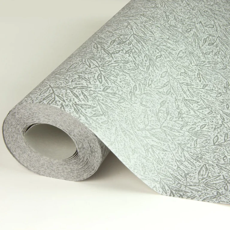 Sayuri Leaf Trail Wallpaper - Silver — Ảnh 2