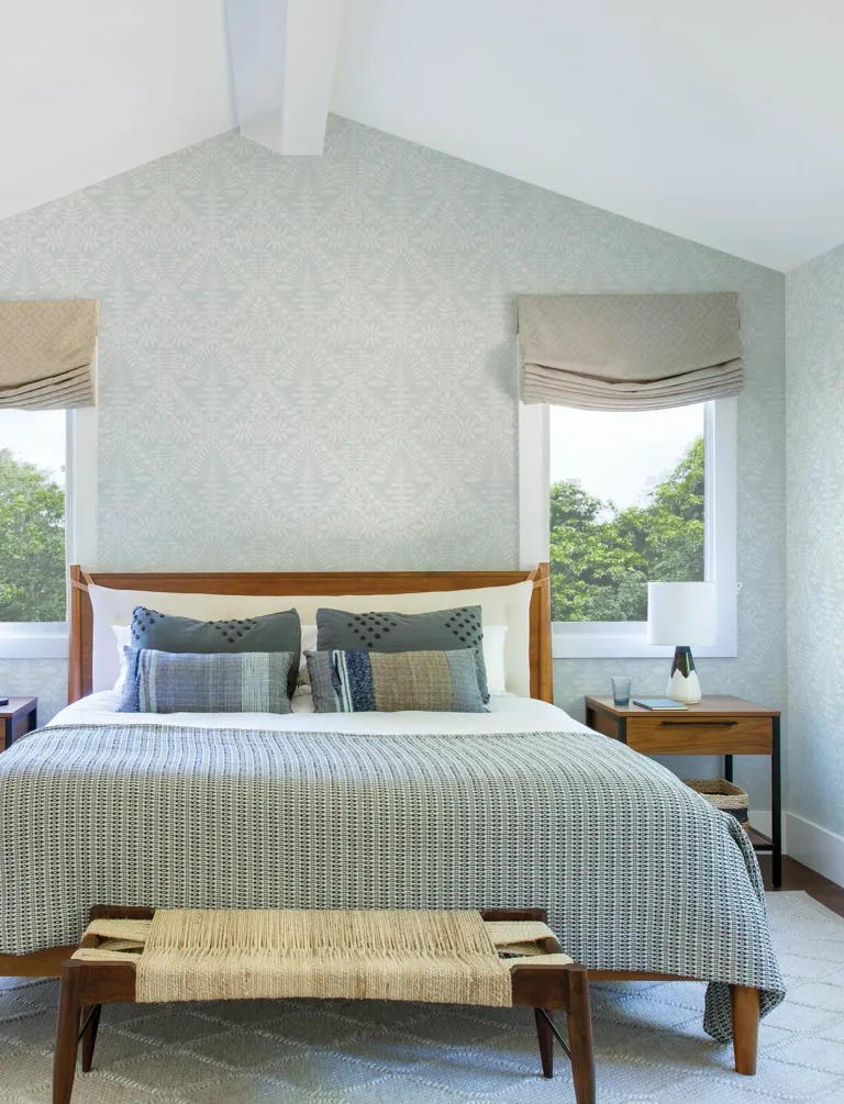 Chesapeake Emmarie Geometric Wallpaper - Light Blue — Ảnh 5