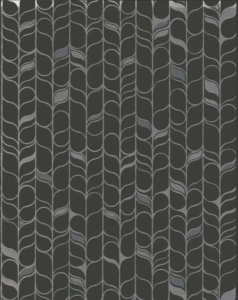 Candice Olson Perfect Petals Wallpaper - Black/Silver — Ảnh 2