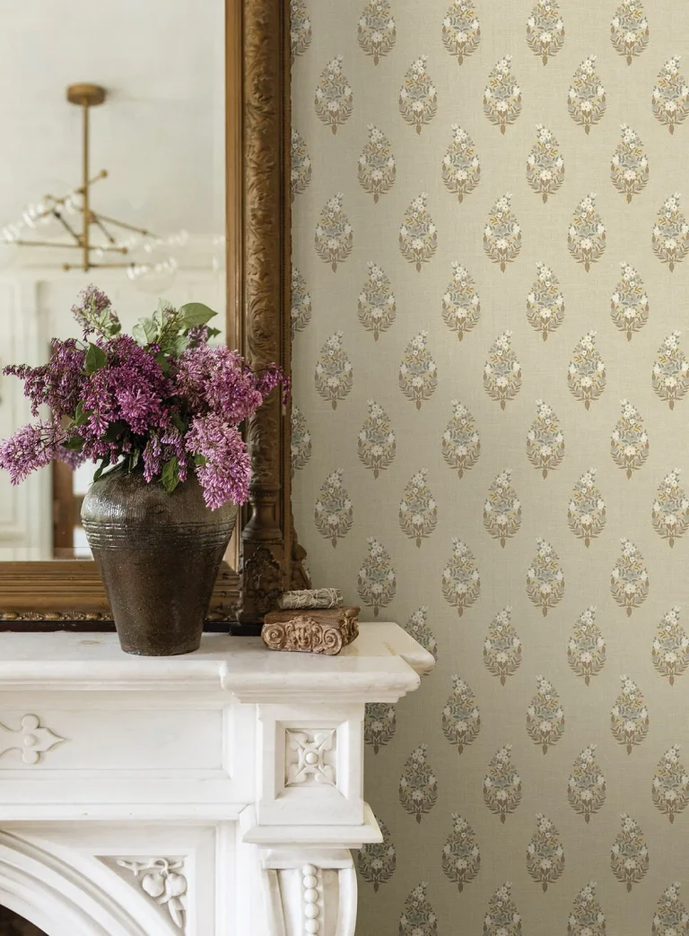 Rifle Paper Co. Paisley Wallpaper - Linen — Ảnh 5