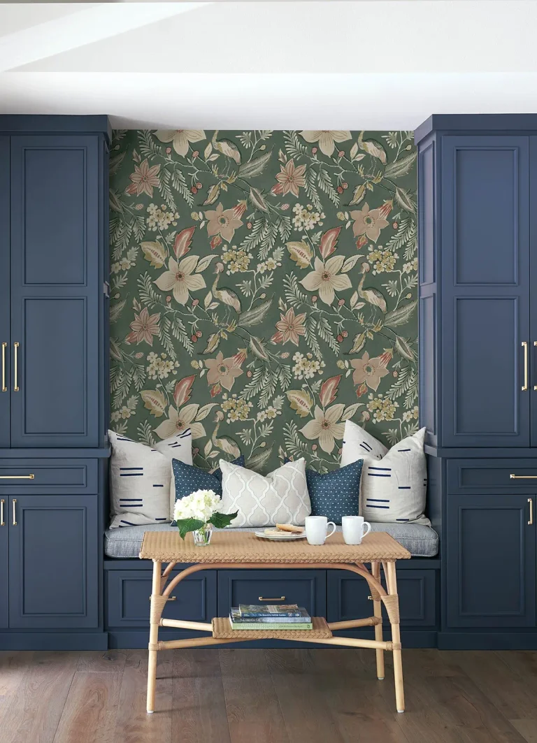 Crestwood Crowned Crane Wallpaper - Sea Green — Ảnh 4