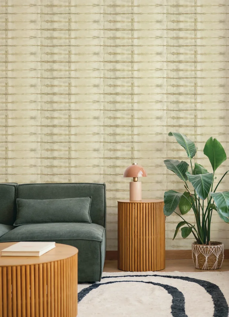 Modulus Geometric Stripe Wallpaper - Wheat — Ảnh 3