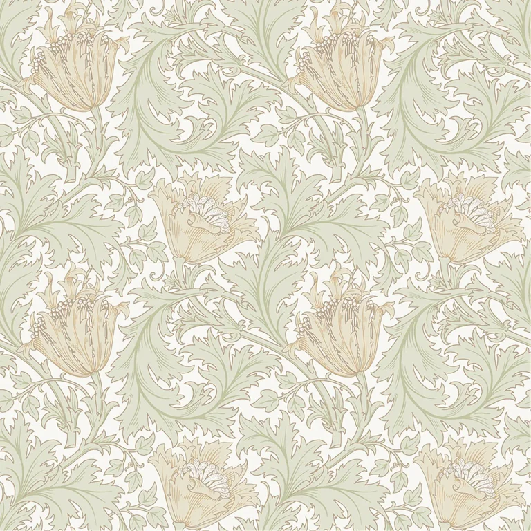 Anemone Floral Trail Wallpaper - Light Green — Ảnh 3