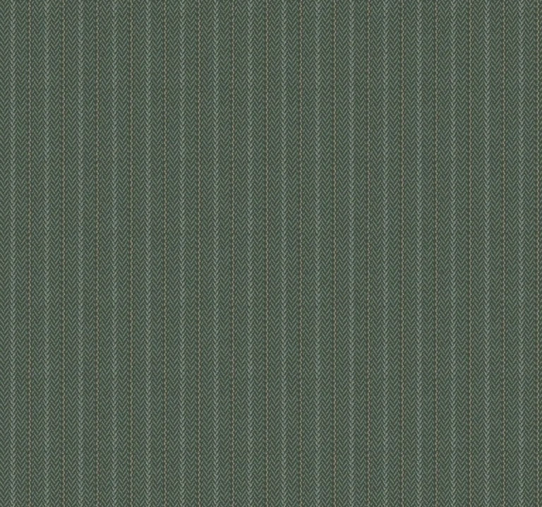 Ronald Redding Elkan Stripe Herringbone Wallpaper - Green — Image 2