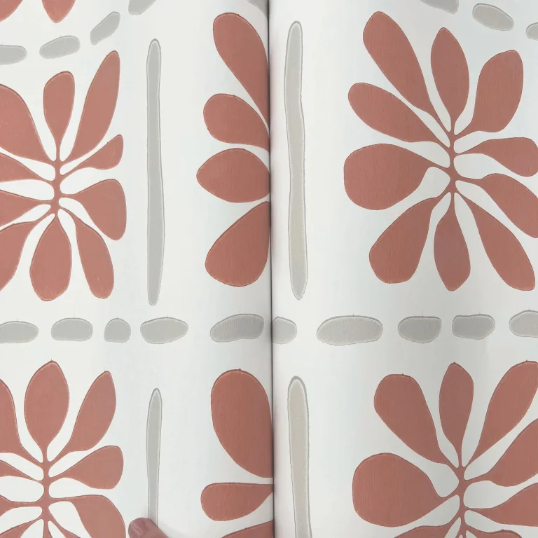 Mimosa Fleur Wallpaper - Terracotta — Image 2