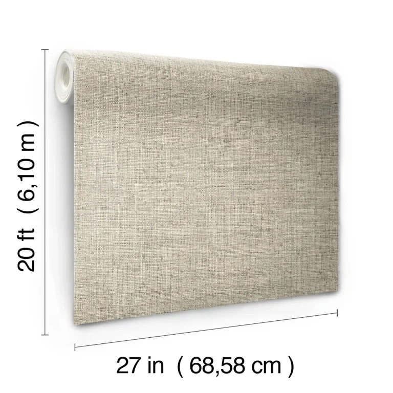Papyrus Weave Peel and Stick Wallpaper - Neutral — Ảnh 8