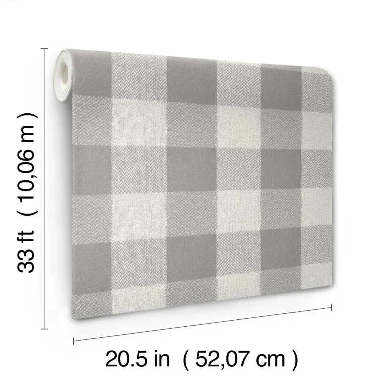 Chesapeake Lumberjack Wallpaper - Grey — Ảnh 4