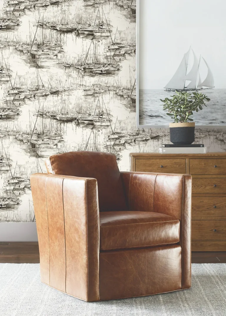 Ronald Redding Yacht Club Scenic Wallpaper - Taupe — Ảnh 5