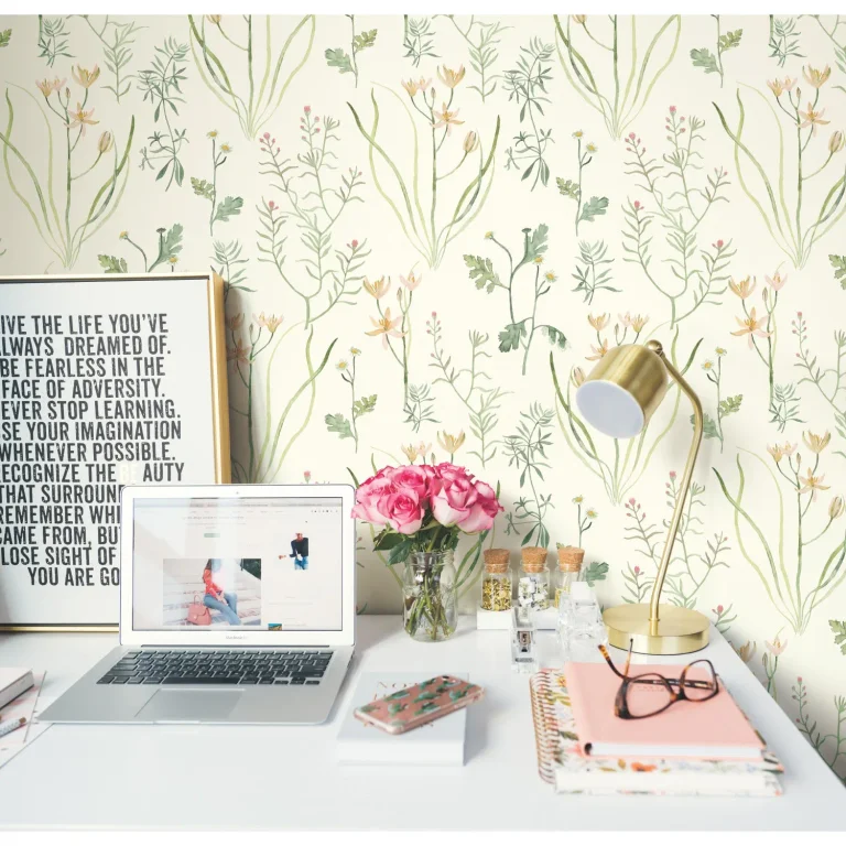 Alpine Botanical Wallpaper - Peach — Ảnh 7