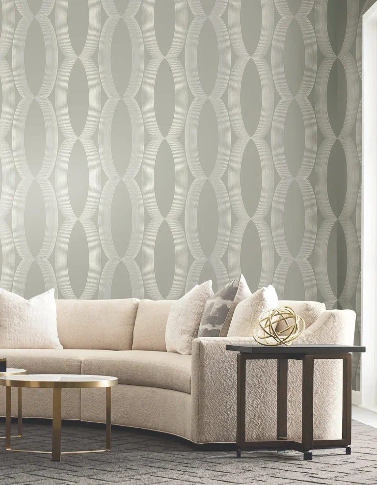 Candice Olson Progression Ogee Wallpaper - Light Neutral — Ảnh 3