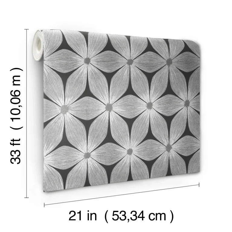 Candice Olson Everlasting Wallpaper - Black/Silver — Ảnh 6