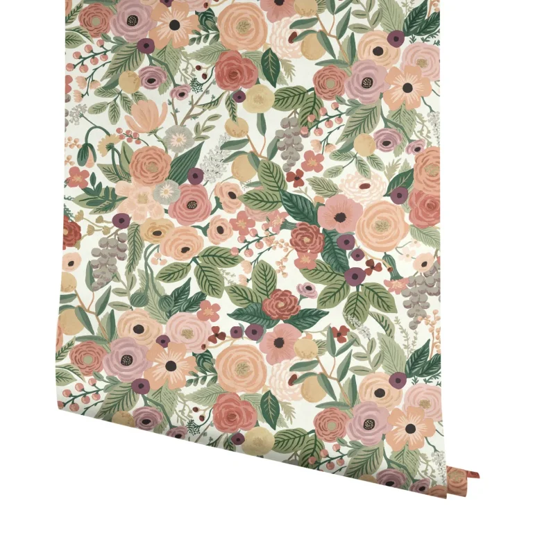 Rifle Paper Co. Garden Party Wallpaper - Burgundy Multi — Ảnh 4