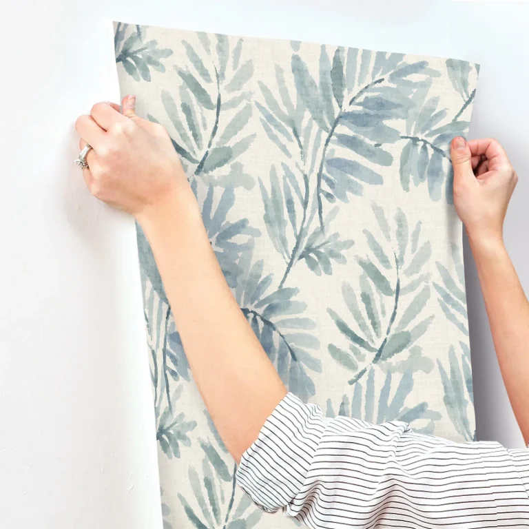 Serenade Ferns Wallpaper - Blue — Ảnh 5