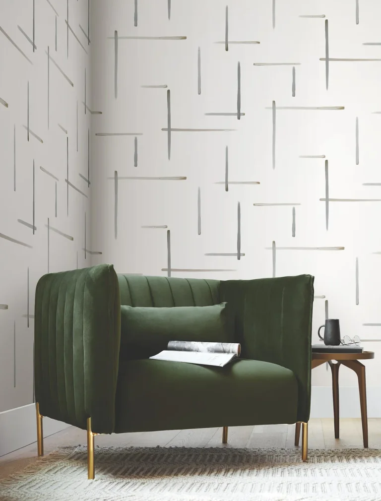 Gilded Sumi-E Wallpaper - Black/Gold — Ảnh 6