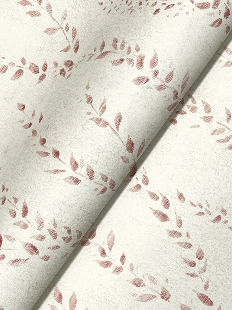 Alpenrose Vine Wallpaper - Maroon — Ảnh 5