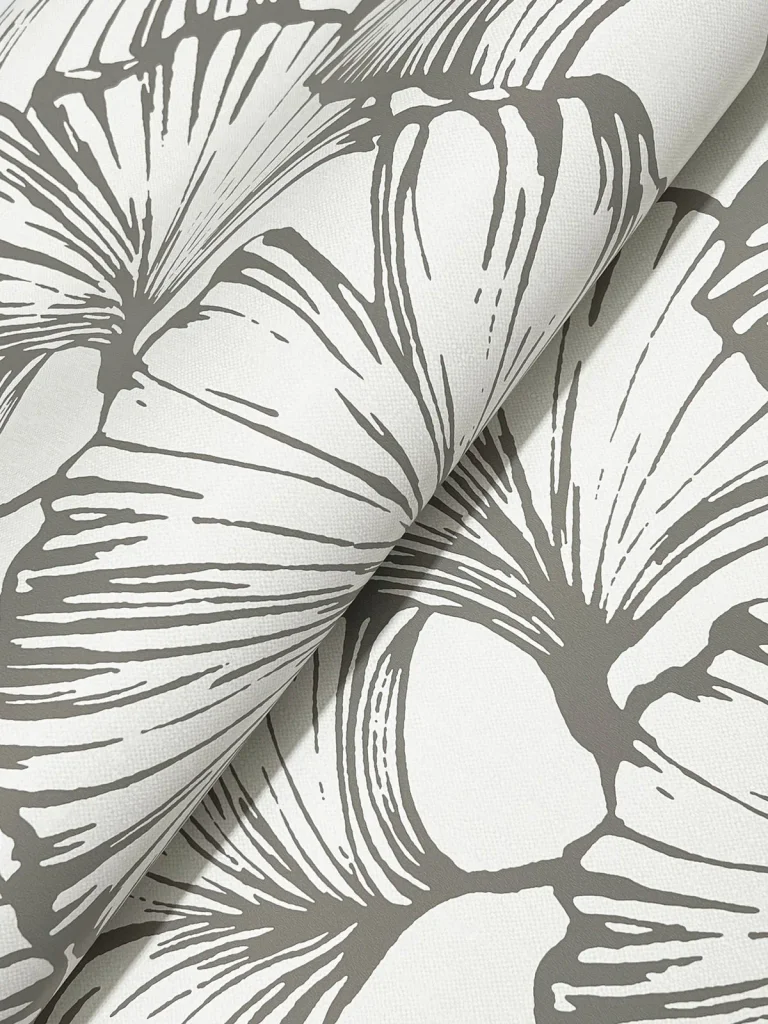 Kyoto Ginkgo Leaf Wallpaper - Charcoal — Ảnh 5
