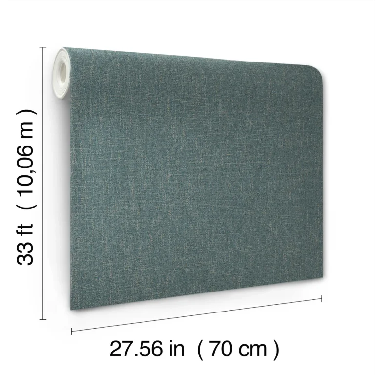 Highland Tweed Faux Fabric Wallpaper - Dark Blue — Ảnh 2