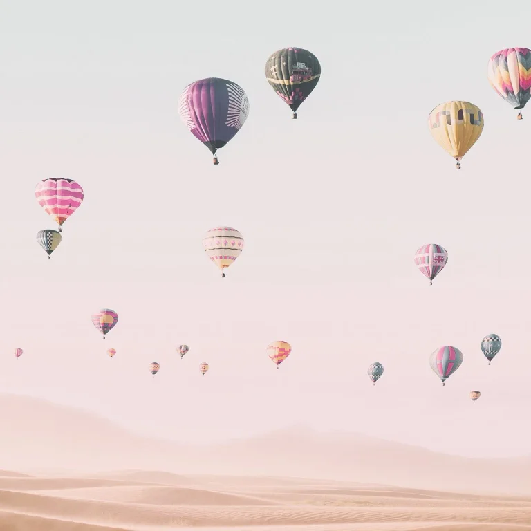 Hot Air Balloons - Wall Mural 5547 - 4 Panel - 192cm x 260cm — Ảnh 3