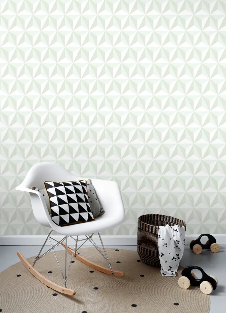 Chesapeake Adella Geometric Wallpaper - Sage — Ảnh 5