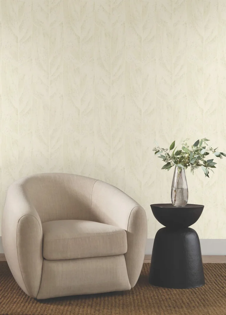 Candice Olson Dicot Leaf Wallpaper - Pearl — Ảnh 6