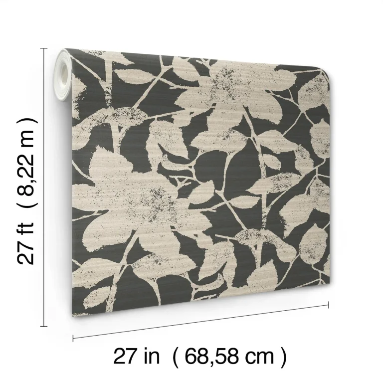 Solange Botanical Wallpaper - Black — Ảnh 2