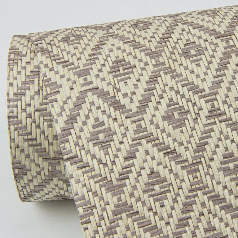 Hui Paper Weave Grasscloth Wallpaper - Mauve — Ảnh 5